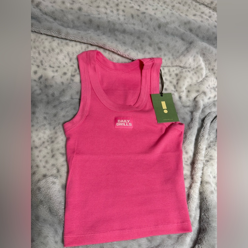 Daily Drills Logo Ribbed Tank